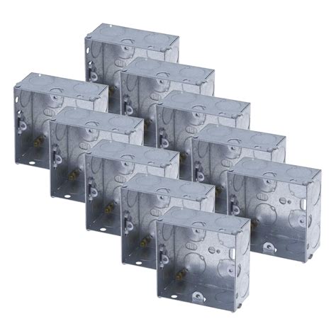 steel socket box|metal single gang back box.